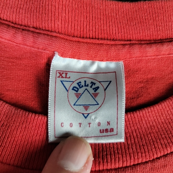 Vintage NCAA 1991 Final Four UNLV Runnin' Rebels Shirt Red XL Las Vegas USA MADE - Picture 4 of 9